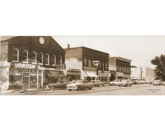 Madison, GA. Georgia 1949 Antique Historic Vintage Photo Wall Decor Panoramic Print Reprint Georgia History FREE SHIPPING!