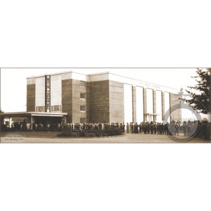 Fort Benning Theater 1942 Fort Moore Infantry Antique Vintage Historic Panoramic Military Columbus Georgia Photo Reprint FREE SHIPPING!