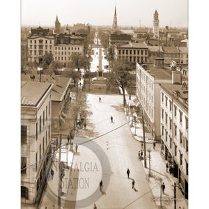 Savannah, Géorgie, 1901 Bull Street, photo vintage historique antique, décoration murale d'art mural réimpression livraison gratuite !