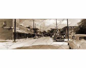 York, AL. Alabama 1941 Antique Historic Vintage Photo Reprint 5x14" FREE SHIPPING!