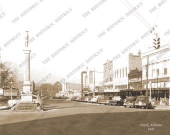 Ozark, Alabama 1946 Antique Historic Vintage Photo Vintage Wall Art Vintage Wall Decor Reprint FREE SHIPPING!