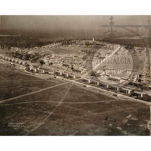 Fort Benning Officers Quarters 1935 Ft Moore Infantry Columbus Georgia Antique Historic Vintage Photo Military Decor Reprint FREE SHIPPING!