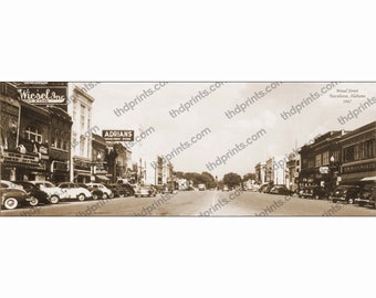 Tuscaloosa, AL. Alabama 1947 Antike Historische Vintage Foto Reprint Roll Tide