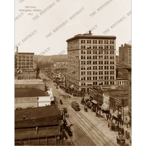 Birmingham, AL Alabama 1912 Antike Historisches Foto Vintage Wandkunst Vintage Wand-Dekor Nachdruck