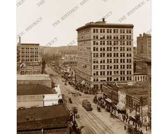 Birmingham, AL Alabama 1912 Antyczne, historyczne zdjęcie, sztuka ścienna w stylu vintage, wystrój ścienny w stylu vintage, przedruk DARMOWA WYSYŁKA!