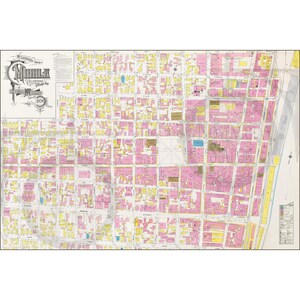 Mobile, Alabama 1924 Carte historique vintage antique art mural Bay Bears Ladd-Peebles Alabama Airborne Springhill réimpression 61 x 91,4 cm LIVRAISON GRATUITE !