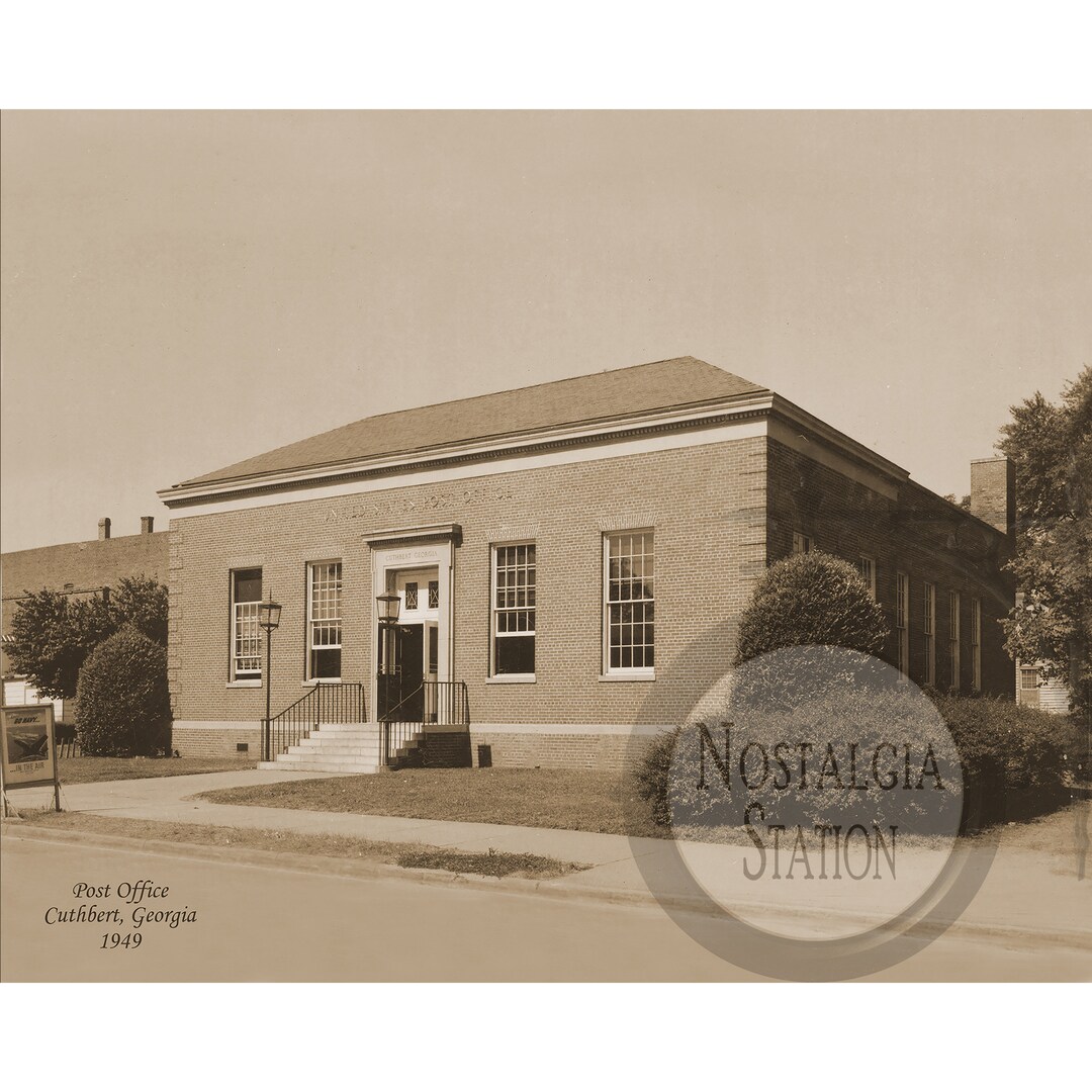 Cuthbert GA Post Office 1949 Antique Historic Vintage Etsy