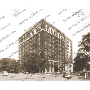 Columbus GA Géorgie 1949 Ralston Hotel historique photo vintage murale art mural décoration murale Phenix City Fort Benning Moore réimpression livraison gratuite !