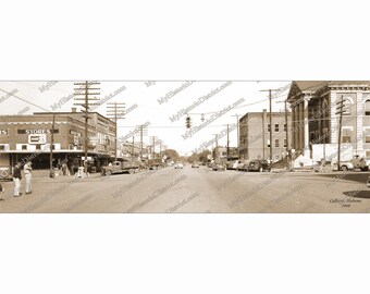 Cullman, AL. Alabama 1949 Antique Historic Vintage Photo Reprint 5x14" FREE SHIPPING!