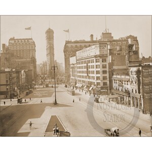 New York NY 1911 Manhattan Times Square History Photo Réimpression historique vintage antique photo murale Art déco LIVRAISON GRATUITE !