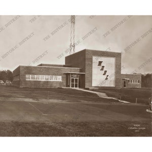 Columbus GA Géorgie 1953 Wrbl Photo vintage historique, art mural, décoration murale, réimpression de la ville de Phenix, Fort Benning Moore, livraison gratuite !
