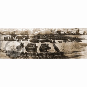 Camp Benning 1921 Fort Benning Fort Moore Antiquität Vintage Historisch Panorama Militär Columbus Georgia Säuglinge Fotonachdruck KOSTENLOSER VERSAND!