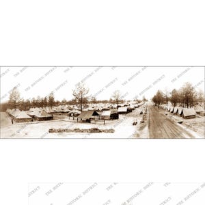 11th Indianer U.S. Army Camp Fort Benning 4 April 1940 Fort Moore Antik Vintage Historisches Panorama Militär Foto Reprint KOSTENLOSER VERSAND!
