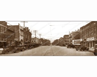 Tuscumbia, AL. Alabama 1934 Antique Historic Vintage Photo Reprint 5x14" FREE SHIPPING!