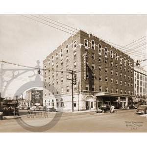 Rome, Géorgie, 1948 Hotel Graystone, photo vintage historique antique, décoration murale d'art mural réimpression LIVRAISON GRATUITE !