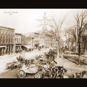 Huntsville, AL 1895 Foto storica antica d'epoca Arte murale d'epoca Decorazione murale d'epoca Ristampa della partita di football dei Chargers SPEDIZIONE GRATUITA!