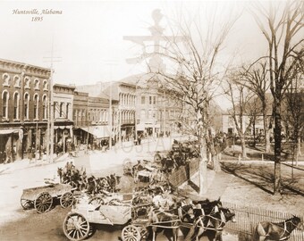 Huntsville, AL 1895 Antique Historic Vintage Photo Vintage Wall Art Vintage Wall Decor Chargers Football Reprint FREE SHIPPING!