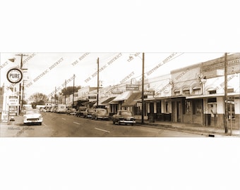 Abbeville, AL. Alabama 1955 Antique Historic Vintage Photo Reprint 5x14" FREE SHIPPING!