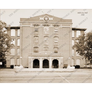 Columbus GA Géorgie 1940 Bibb Mill Vintage historique photo murale art mural réimpression livraison gratuite !