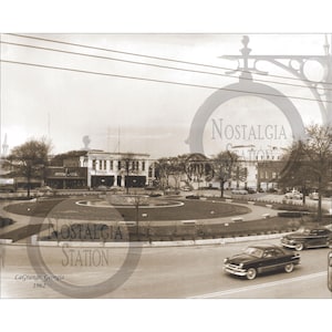 LaGrange, Géorgie 1962 Art mural photo historique vintage antique West Point Georgia Tech Braves Falcons réimpression de l'État de Géorgie LIVRAISON GRATUITE !