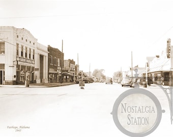Fairhope, AL. Alabama 1945 antieke historische vintage foto herdruk GRATIS VERZENDING!
