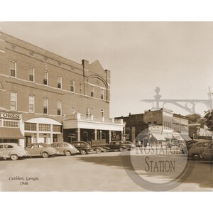 Cuthbert, GA Georgia 1946 Antike Historisches Foto Vintage Wandkunst Vintage Wanddekor Andrew College Reprint KOSTENLOSER VERSAND!