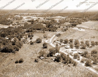 Cottonton, AL Alabama 1959 Russell County Antique Historic Vintage Photo Vintage Wall Art Vintage Wall Decor Reprint FREE SHIPPING!