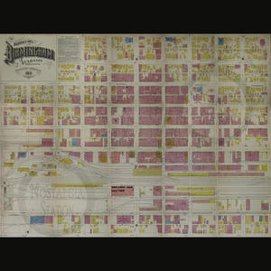 Birmingham, Alabama, carte de l'AL 1911, ancienne photo historique vintage, art mural vintage, décoration murale vintage, blazers, réimpression de football, livraison gratuite !