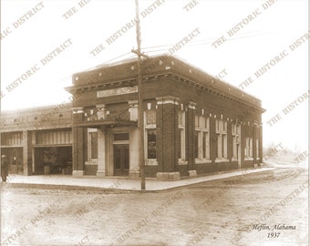 Heflin, AL. Alabama 1937 Antique Historic Vintage Photo Vintage Wall Art Vintage Wall Decor Reprint FREE SHIPPING!