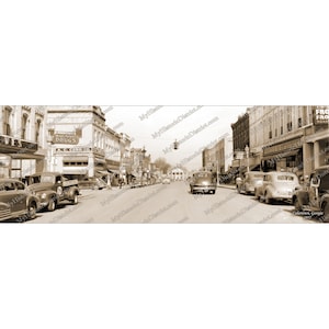 Cedartown, GA. Georgia 1957 Antica Foto Storica Vintage Decorazione da Parete Stampa Panoramica Ristampa Storia della Georgia SPEDIZIONE GRATUITA!