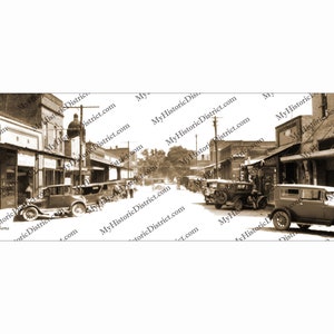 Columbiana, AL. Alabama 1930 Antique Historic Vintage Photo Reprint 5x14&quot; FREE SHIPPING!