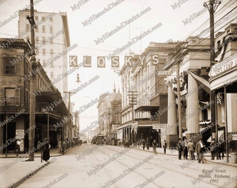 Mobile, AL Alabama 1902 Mobile County Antique Historic Vintage Photo Vintage Wall Art Vintage Wall Decor Reprint FREE SHIPPING!