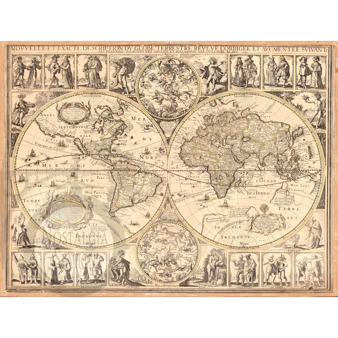 1637 - France - L'Empire Francois - Antique Map – Maps of
