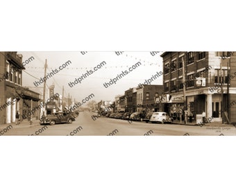 Hawkinsville, GA. Georgia 1956 Antique Historic Vintage Photo Wall Decor Lake Eufaula Panoramic Print Reprint Georgia History FREE SHIPPING!