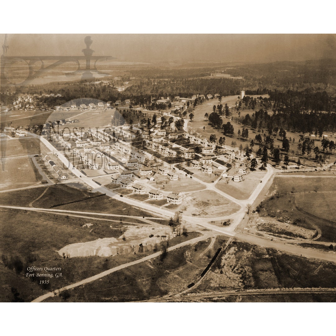 Fort Benning Officers Quarters Iron Triangle 1935 Ft Moore Antique ...