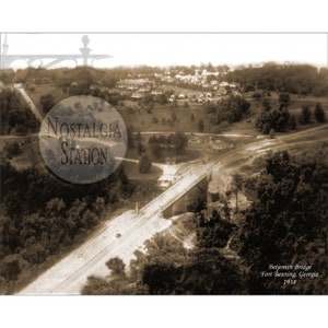 Fort Benning Betjeman Bridge 1938 (Fort Moore) Antique Historic Vintage Photo Wall Art Vintage Decor Reprint FREE SHIPPING!