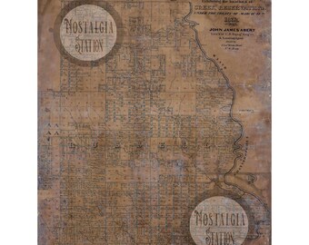 Russell County Lee Co Alabama Indian Territory Map 1832 Antique Historic Vintage Photo Wall Decor Art Lake Martin Reprint  FREE SHIPPING!
