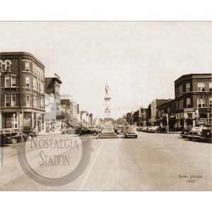 Rome, Géorgie, 1948 statue antique historique vintage photo murale art mural réimpression livraison gratuite !
