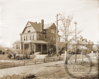 Tuskegee Alabama 1906 Straßenszene Macon County Booker T Washington George Carver Antik Historischer Vintage Fotonachdruck KOSTENLOSER VERSAND!
