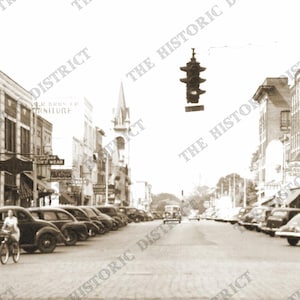 Valdosta, GA. Georgia 1949 Antica Stampa Panoramica da Parete con Foto Storica Vintage, Ristampa della Storia della Georgia SPEDIZIONE GRATUITA!