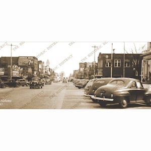 Gadsden, AL. Alabama 1943 Antique Historic Vintage Photo Reprint 5x14&quot; FREE SHIPPING!
