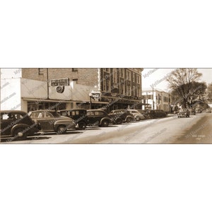 Adel, GA. Georgia 1947 Antique Historic Vintage Photo Reprint 5x14&quot; FREE SHIPPING!