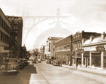 Huntsville, AL 1943 Antique Historic Vintage Photo Vintage Wall Art Vintage Wall Decor Chargers Football Reprint FREE SHIPPING!