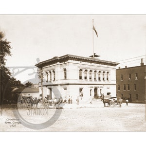 Rome, Géorgie, 1910 Palais de justice, photo vintage historique, art mural, décoration murale, réimpression, livraison gratuite !