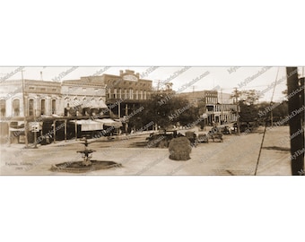 Eufaula, AL. Alabama 1909 antieke historische vintage foto herdruk 5 x 14" GRATIS VERZENDING!