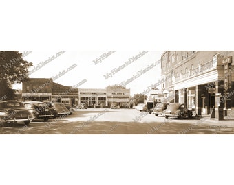 Cuthbert, GA. Georgia 1949 Antique Historic Vintage Photo Wall Decor Panoramic Print Andrew College Reprint Georgia History FREE SHIPPING!