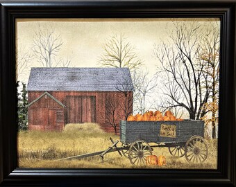Billy Jacobs October Moon Art Print – Framed Or Plaque, Halloween Theme, BJ1300