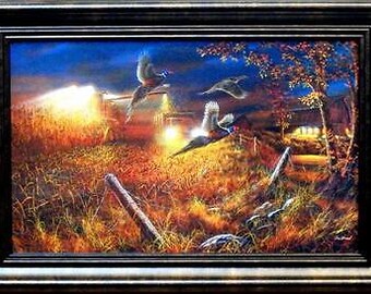 Autumn Fields by Jim Hansel 24x33 Field Fall Pheasant Pheasants