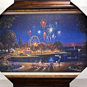 George Kovach Star Spangled Night II S/N Art Print Framed 33 X 25