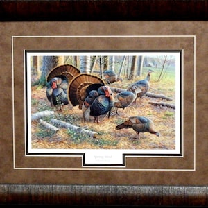 Cynthie Fisher Spring Strut Wild Turkey Print-Framed 21 x 17